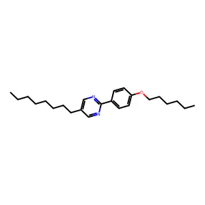 2-[4-(Hexyloxy)phenyl]-5-octylpyrimidine structure