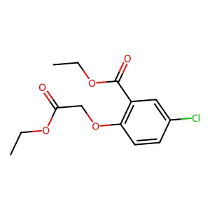 Ethyl 5-chloro-2-(ethoxycarbonylmethoxy)benzoate structure