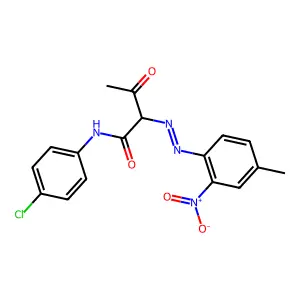 N-(4-Chlorophenyl)-2-[2-(4-methyl-2-nitrophenyl)diazenyl]-3-oxobutanamide structure