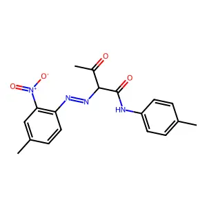 2-(2-(4-Methyl-2-nitrophenyl)diazenyl)-N-(4-methylphenyl)-3-oxobutanamide structure
