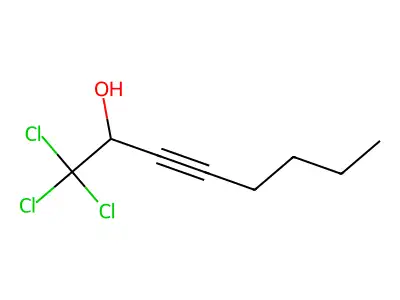1,1,1-Trichlorooct-3-yn-2-ol structure