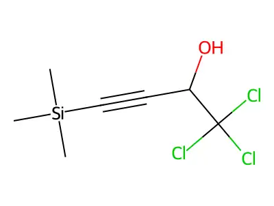 3-Butyn-2-ol, 1,1,1-trichloro-4-(trimethylsilyl)- structure