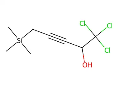 3-Pentyn-2-ol, 1,1,1-trichloro-5-(trimethylsilyl)- structure