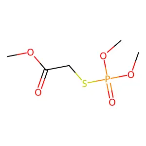 Acetic acid, 2-[(dimethoxyphosphinyl)thio]-, methyl ester structure