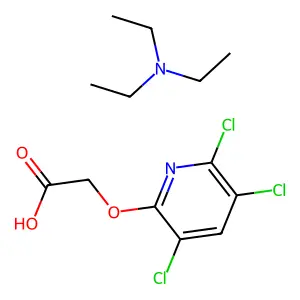 三氯吡氧乙酸三乙胺盐 structure