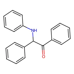 Acetophenone, 2-phenyl-2-phenylamino structure