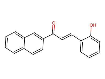3-(2-Hydroxyphenyl)-1-naphthalen-2-ylprop-2-en-1-one structure