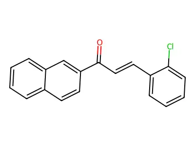 3-(2-Chlorophenyl)-1-(2-naphthyl)prop-2-en-1-one structure