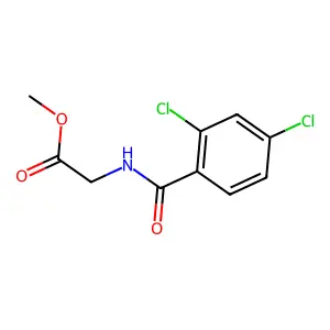 Methyl 2-[(2,4-dichlorobenzoyl)amino]acetate structure