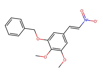 1,2-Dimethoxy-5-(2-nitroethenyl)-3-(phenylmethoxy)benzene structure