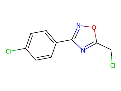 5-(Chloromethyl)-3-(4-chlorophenyl)-1,2,4-oxadiazole structure
