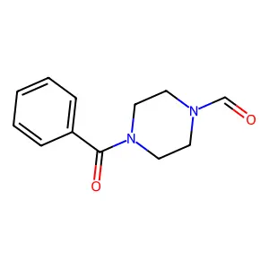 4-Benzoyl-1-piperazinecarboxaldehyde structure