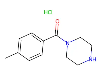 1-(4-Methylbenzoyl)piperazine hydrochloride structure