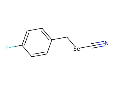 Selenocyanic acid, (4-fluorophenyl)methyl ester structure