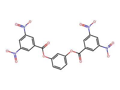 [3-(3,5-Dinitrobenzoyl)oxyphenyl] 3,5-dinitrobenzoate structure