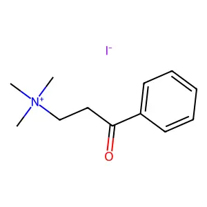 (2-Benzoylethyl)trimethylammonium iodide structure
