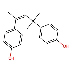 4,4'-(1,3,3-Trimethyl-1-propene-1,3-diyl)bis(phenol) structure