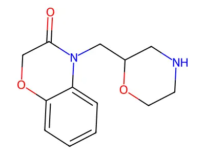 2H-1,4-Benzoxazin-3(4H)-one, 4-(2-morpholinylmethyl)- structure