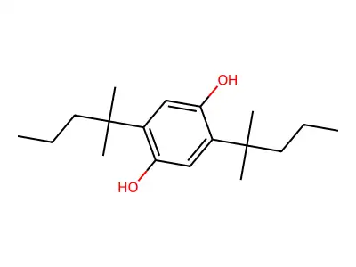 2,5-Bis(1,1-dimethylbutyl)hydroquinone structure