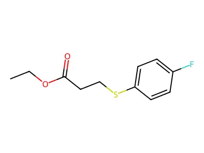 Ethyl 3-[(4-fluorophenyl)thio]propanoate structure