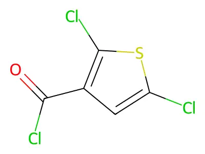 2,5-Dichlorothiophene-3-carbonyl chloride structure