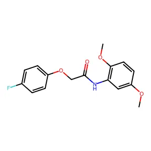 N-(2,5-dimethoxyphenyl)-2-(4-fluorophenoxy)acetamide structure