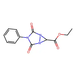 Ethyl 2,4-dioxo-3-phenyl-1,3,5-triazabicyclo[3.1.0]hexane-6-carboxylate structure