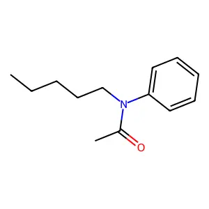 N-pentyl-N-phenylacetamide structure