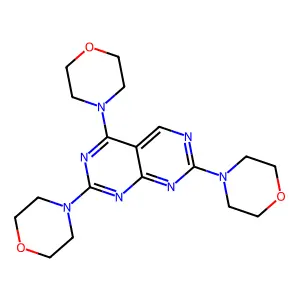 4-(2,4-Dimorpholin-4-ylpyrimido[4,5-d]pyrimidin-7-yl)morpholine structure