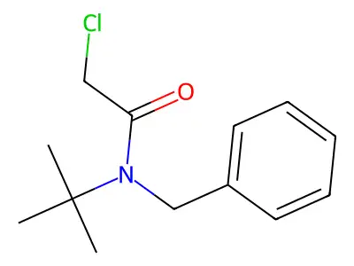 N-benzyl-N-tert-butyl-2-chloroacetamide structure