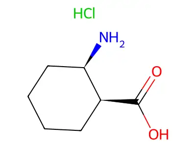 (1R,2S)-2-aminocyclohexane-1-carboxylic acid hydrochloride structure