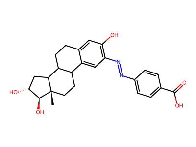 2-(4'-Carboxyphenylazo)estriol structure