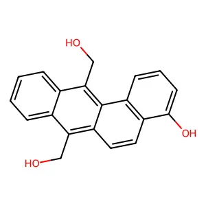 Benz(a)anthracene-7,12-dimethanol, 4-hydroxy- structure