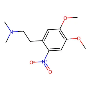 2-(4,5-dimethoxy-2-nitrophenyl)-N,N-dimethylethanamine structure