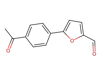 5-(4-Acetylphenyl)furan-2-carbaldehyde structure