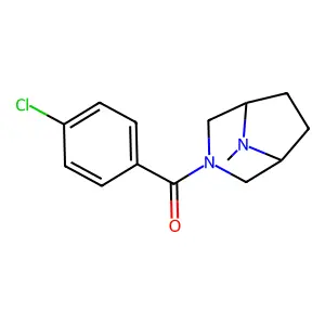 3-(p-Chlorobenzoyl)-8-methyl-3,8-diazabicyclo(3.2.1)octane structure