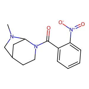 3,8-Diazabicyclo(3.2.1)octane, 8-methyl-3-(o-nitrobenzoyl)- structure