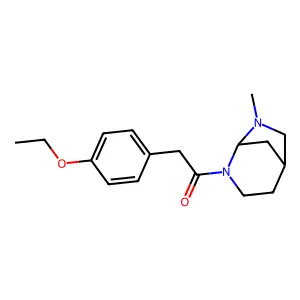 3,8-Diazabicyclo(3.2.1)octane, 3-(p-ethoxyphenyl)acetyl-8-methyl- structure