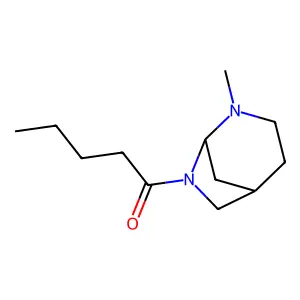 3,8-Diazabicyclo(3.2.1)octane, 3-methyl-8-valeryl- structure