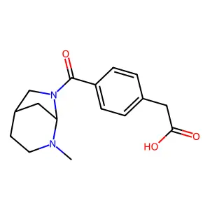3,8-Diazabicyclo(3.2.1)octane, 8-((alpha-carboxy)-p-toluoyl)-3-methyl- structure