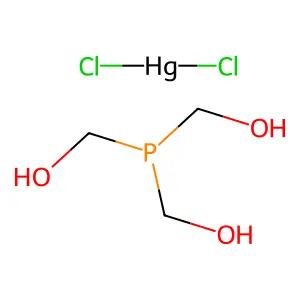 Bis(hydroxymethyl)phosphanylmethanol; dichloromercury structure