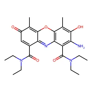 2-Amino-N,N,N',N'-tetraethyl-7-hydroxy-4,6-dimethyl-3-oxo-3H-phenoxazine-1,9-dicarboxamide structure