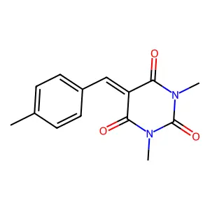 1,3-Dimethyl-5-[(4-methylphenyl)methylidene]-1,3-diazinane-2,4,6-trione structure