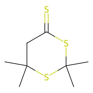 2,2,6,6-Tetramethyl-1,3-dithiane-4-thione structure