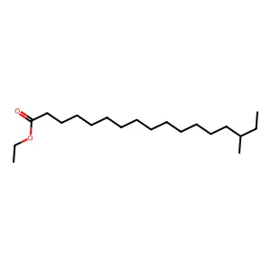 Ethyl 15-methylheptadecanoate structure