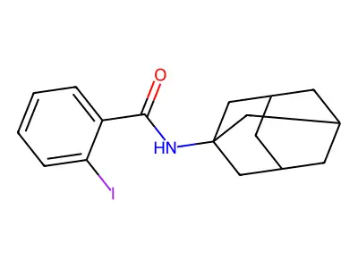 N-(1-adamantyl)-2-iodobenzamide structure