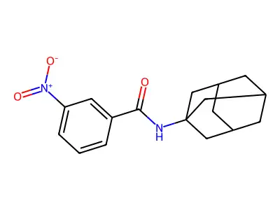 N-(1-adamantyl)-3-nitrobenzamide structure