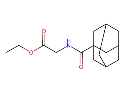 Ethyl 2-(adamantane-1-carbonylamino)acetate structure