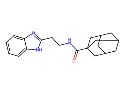 adamantanyl-N-(2-benzimidazol-2-ylethyl)carboxamide structure