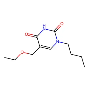 1-Butyl-5-(ethoxymethyl)pyrimidine-2,4-dione structure